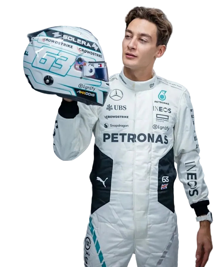 2024 George Russell & Lewis Hamilton Qatar GP F1 Racing Suit - Bestracewear