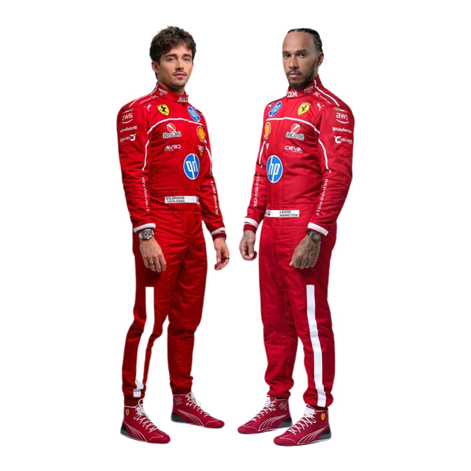 2025 Charles Leclerc & Lewis Hamilton F1 Racing suit - Best Race Wear