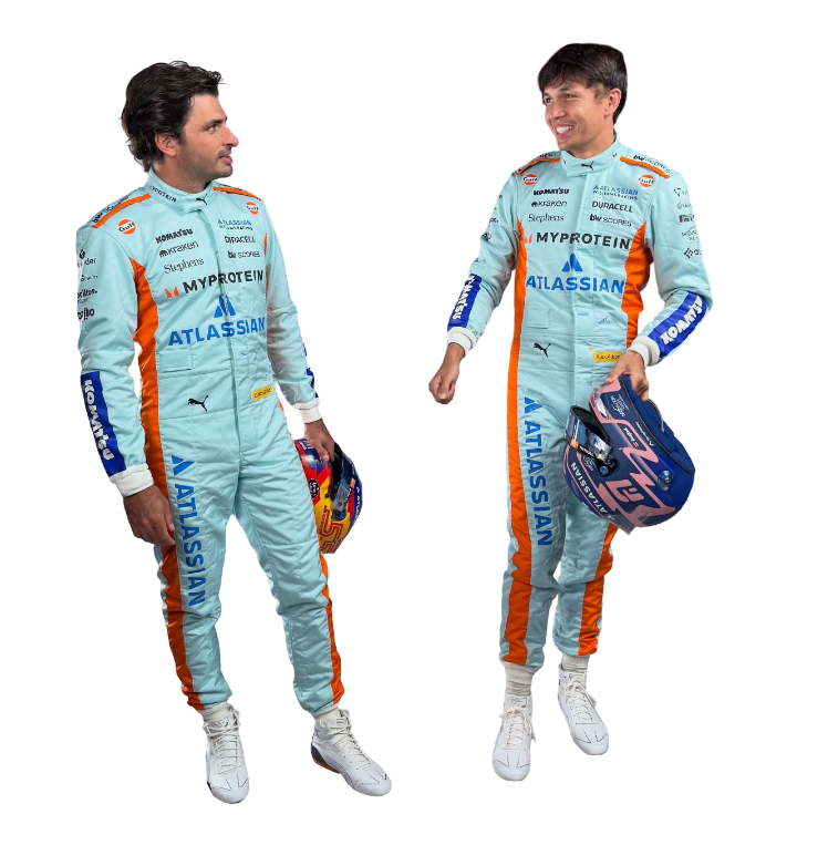 2025 Alex Albon & Carlos Sainz Jr Brazillian GP F1 Racing Suit - Bestracewear