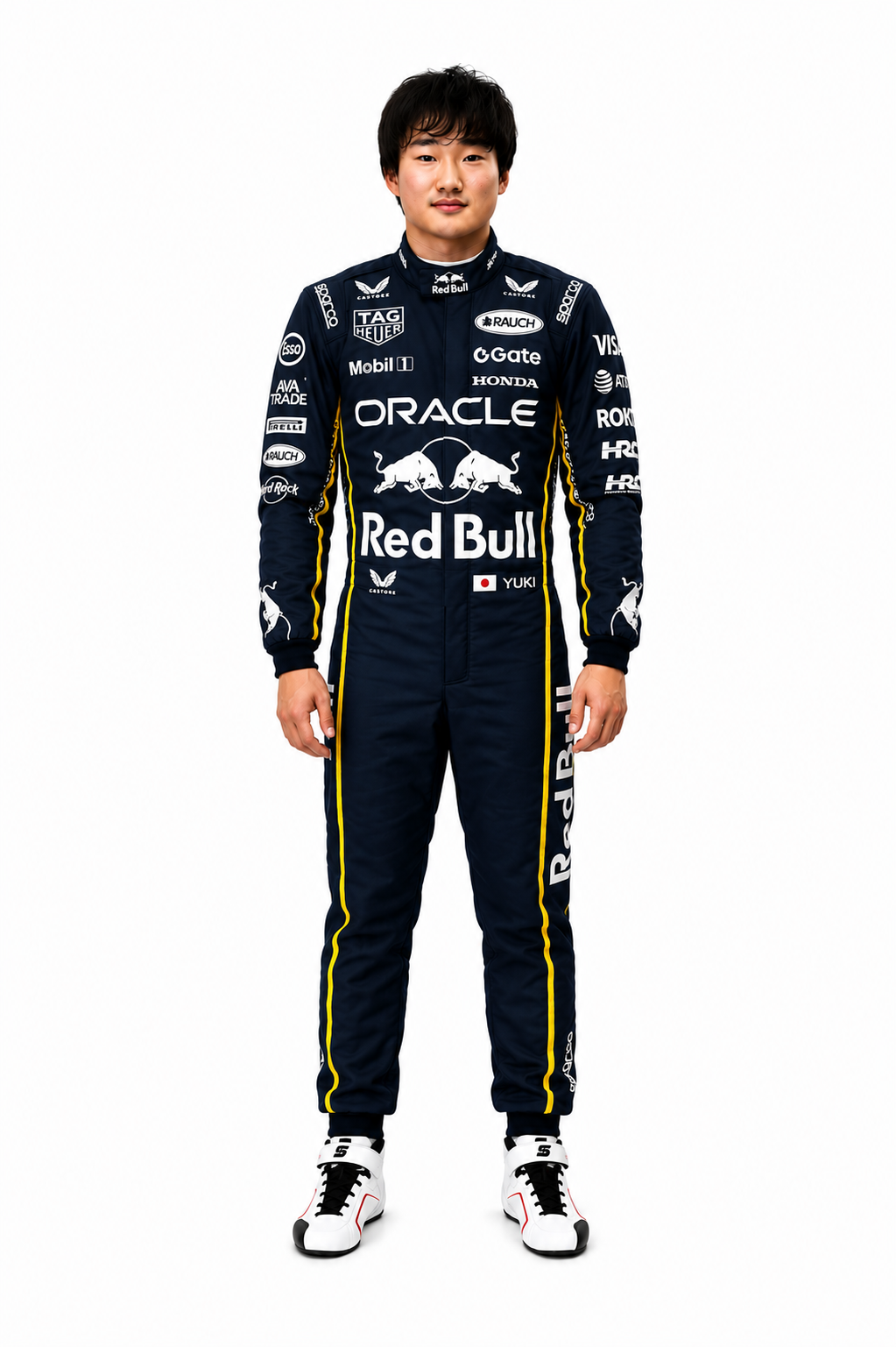 2025 Yuki Tsunoda Las Vegas GP F1 Racing Suit - Bestracewear