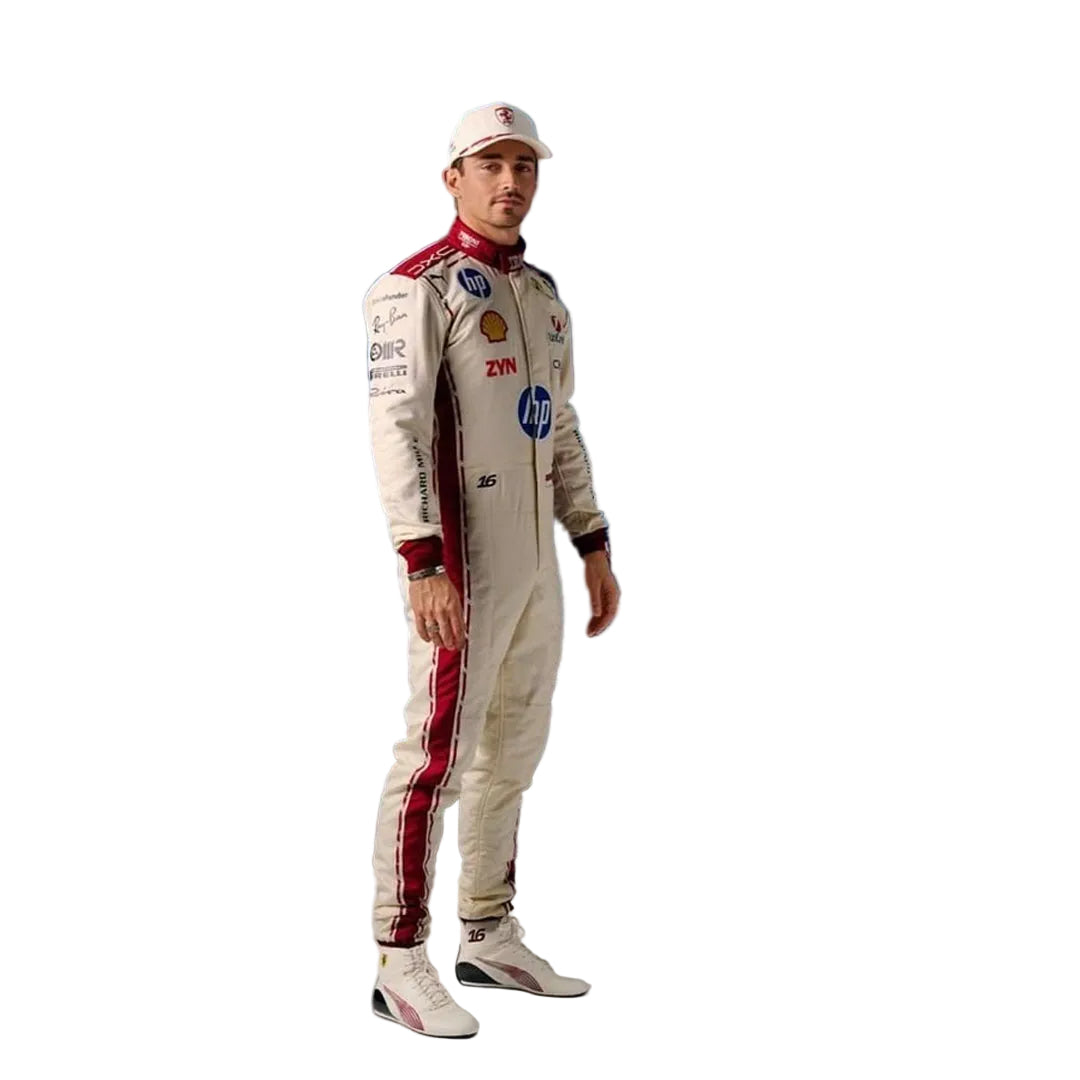 2026 Charles leclerc Monaco GP Ferrari F1 Racing Suit - Bestracewear