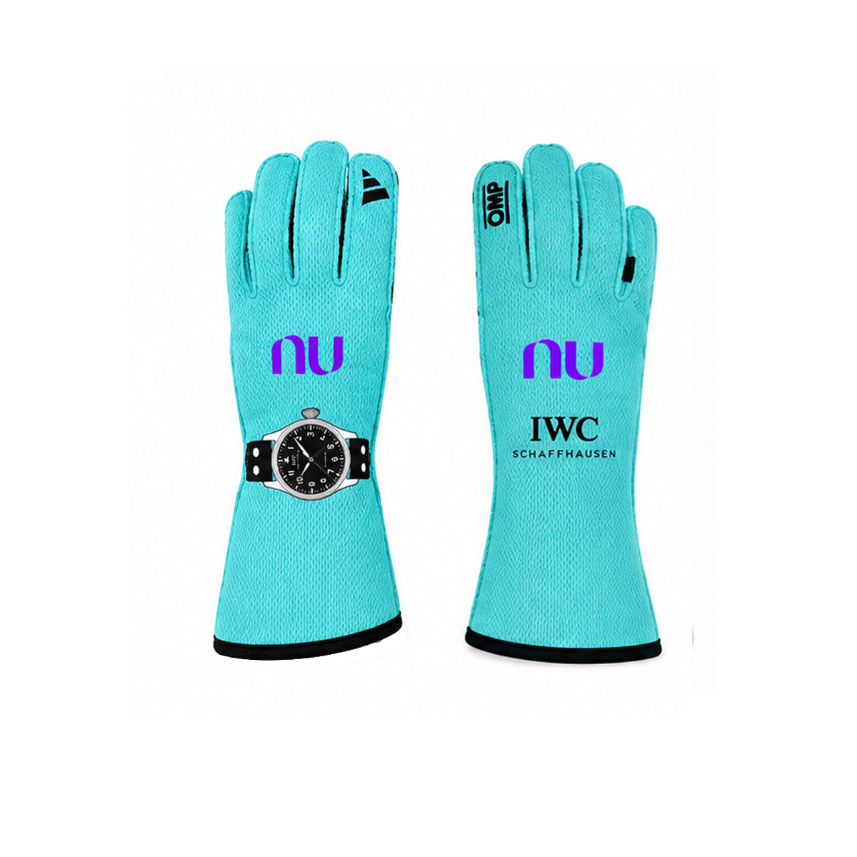 2026 George Russell Mercedes F1 Racing Gloves - Bestracewear
