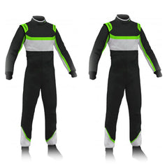 Black & Green Go Kart Racing Suit - Bestracewear