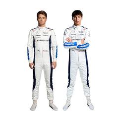 F1 Racing Costume Worn by Alexander Albon & Logan Sargeant – 2024 Gulf Edition SpeedX Gear
