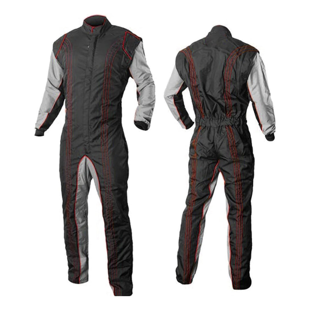Black / Gray Go-Kart Racing Suit -Bestracewear