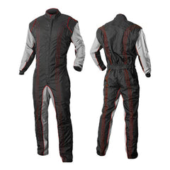 Black / Gray Go-Kart Racing Suit -Bestracewear