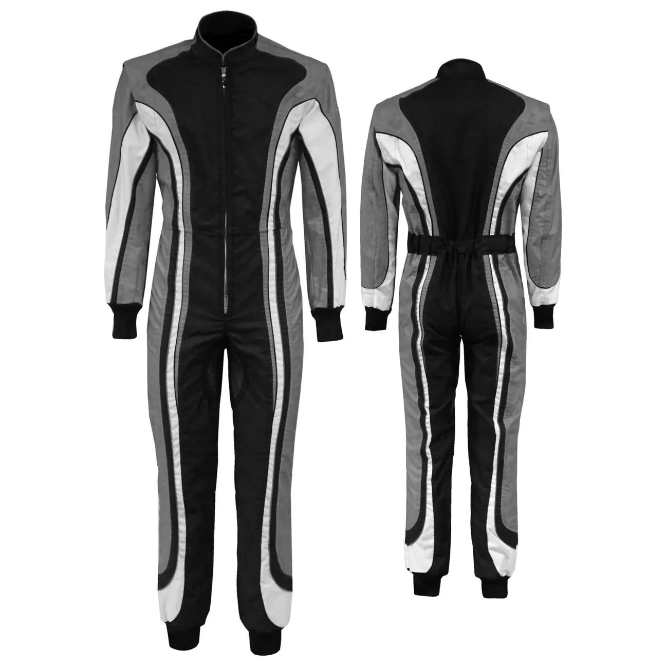 Black / Gray Go Karting Suit - Bestracewear