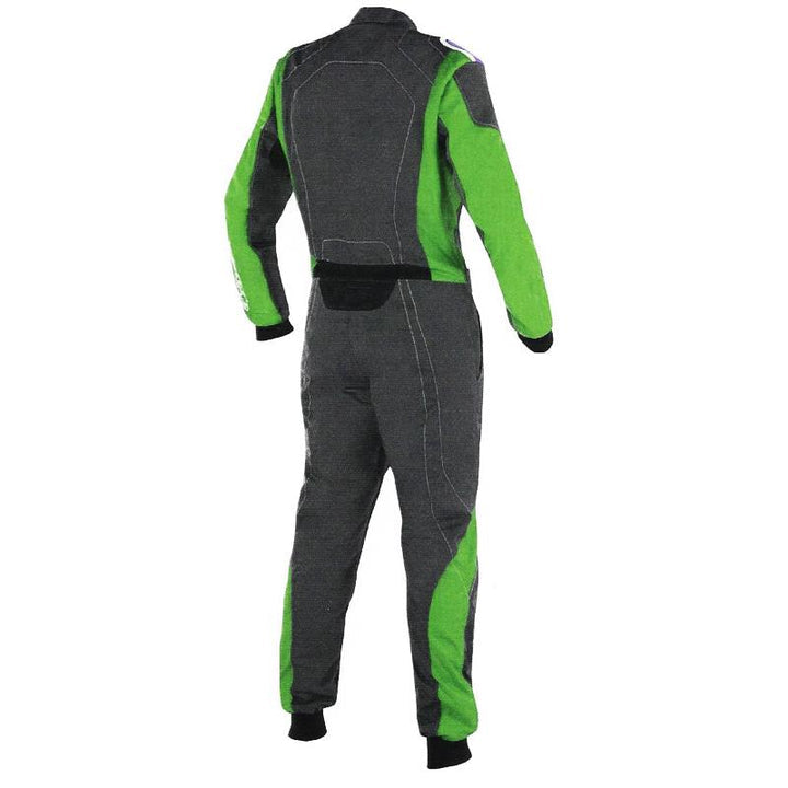 Black / Green Go Kart Racing Suit - Bestracewearr