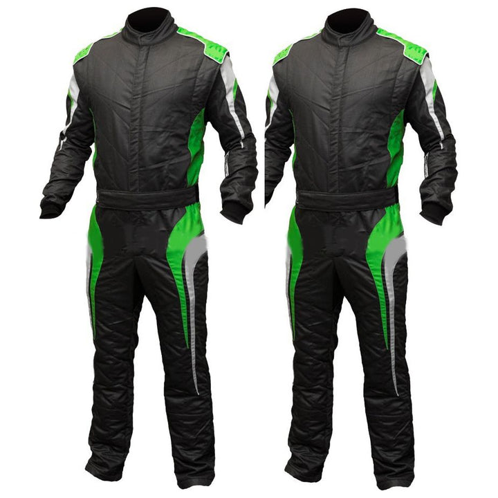 Black / Green Go Karting Suit - Bestracewear