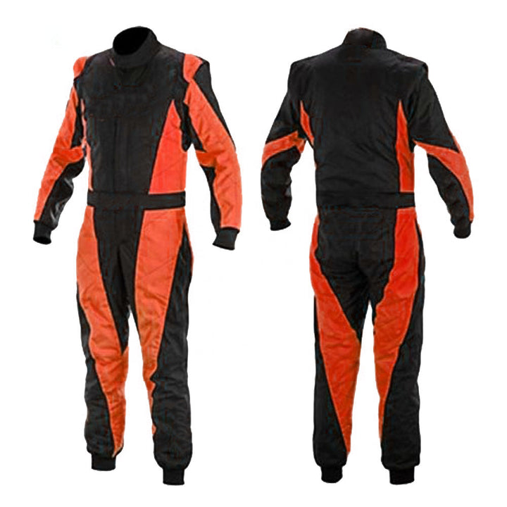 Black & Orange Go Karting Suit - Bestracewear