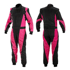 Black & Pink Custom Go Kart Racing Suit - Bestracewear