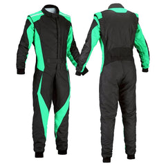 Black / Teal Go Karting Suit - Bestracewear