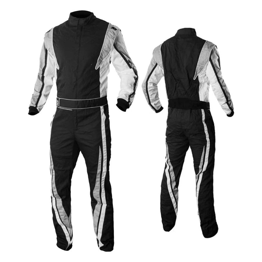 Black / White Go Karting Suit - Bestracewear