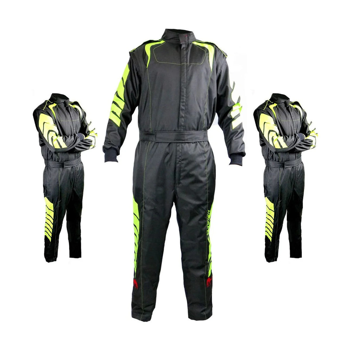 Black / Yellow Go Karting Suit - Bestracewear
