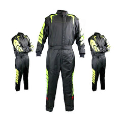Black / Yellow Go Karting Suit - Bestracewear