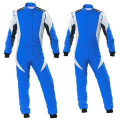 Blue Go Kart Racing Suit Men Bestracewear