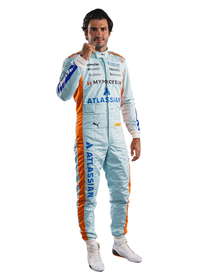 2025 Alex Albon & Carlos Sainz Jr Brazillian GP F1 Racing Suit - Bestracewear