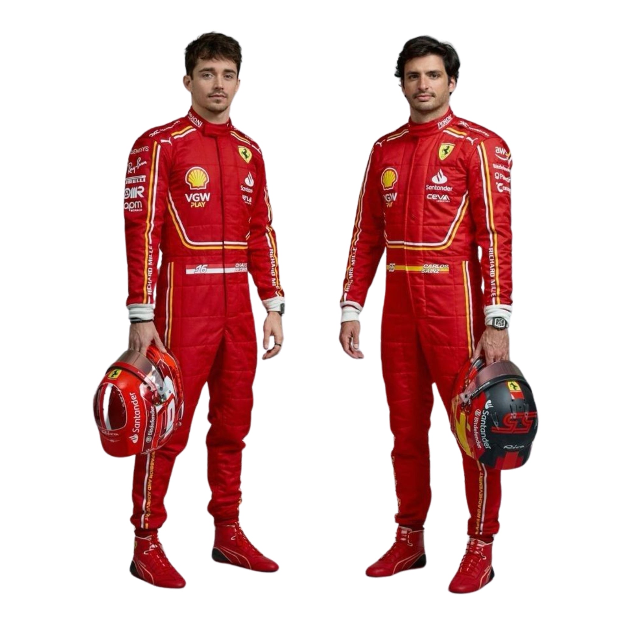 2024 Charles Leclerc and Carlos Sainz F1 Racing Suit - Best Race Wear