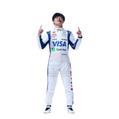 Formula 1 Racing Costume Yuki Tsunoda AlphaTauri 2024-1292