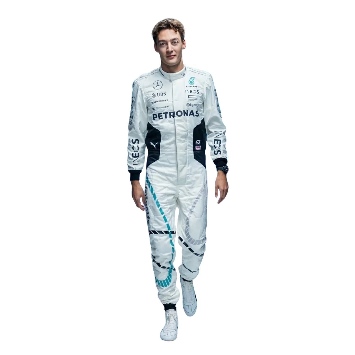 2024 George Russell & Lewis Hamilton Qatar GP F1 Racing Suit - Bestracewear