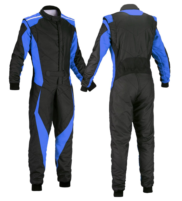 Go Kart Racing Suit Black & Blue Bestracewear