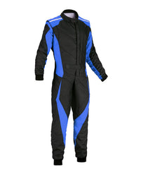 Go Kart Racing Suit Black & Blue Bestracewear