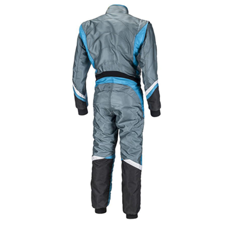 Gray / Blue Go Karting Suit - Bestracewear