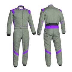 Gray Go Karting Suit - Bestracewear