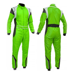 Green White Go Kart Racing Suit - Bestracewear