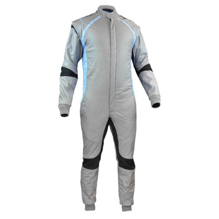 Grey Go Kart Racing Suit - Bestracewear