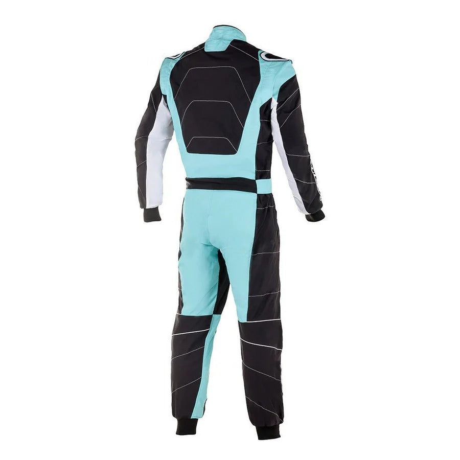 Black & Light Blue Go Kart Racing Suit - Best Race Wear