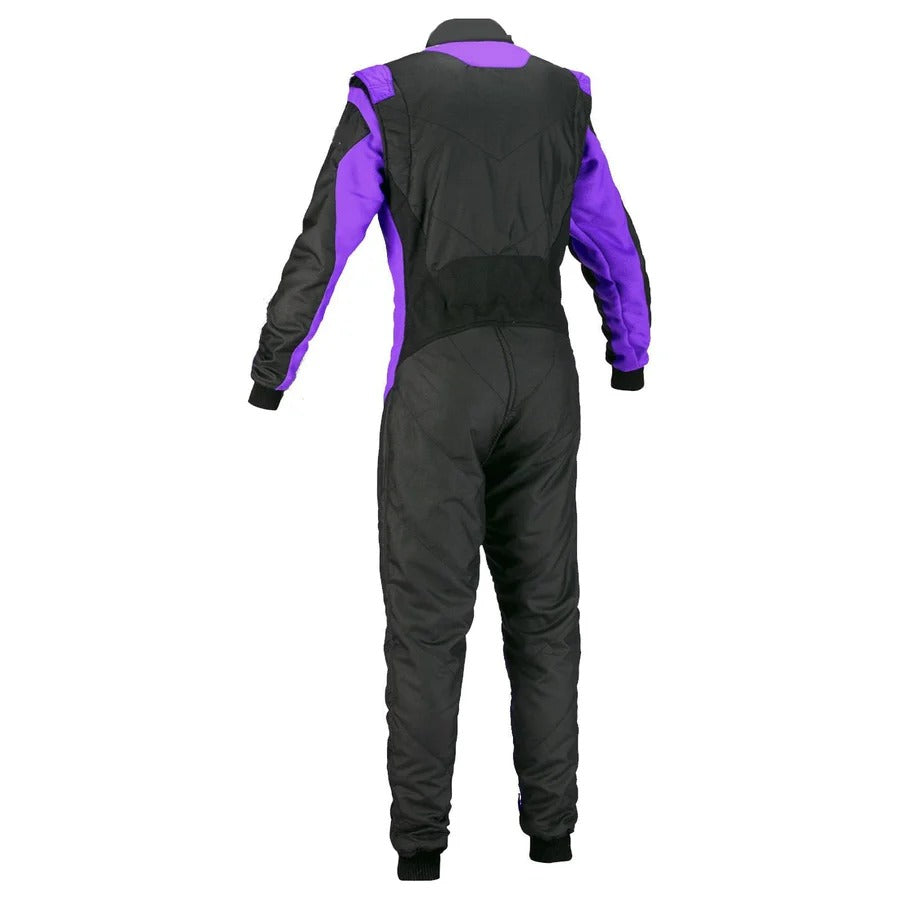 Black & Violet Custom Go Kart Racing Suit Bestracewear