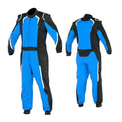 Blue Custom Go Kart Racing Suit Bestracewear