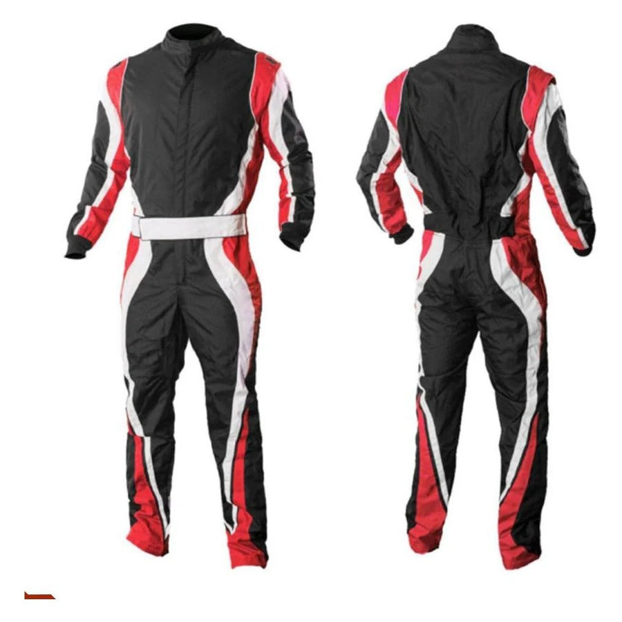 Go Kart Black & Red Custom Racing Suit Bestacewear