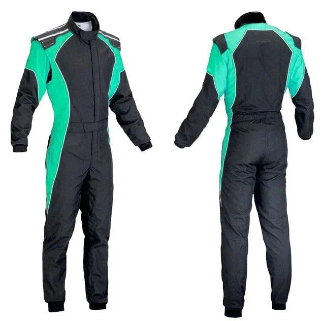 Black & Green Go Kart Custom Suit - Bestracewear