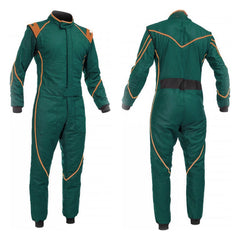 Kelly Green White Go Kart Racing Suit - Bestracewear