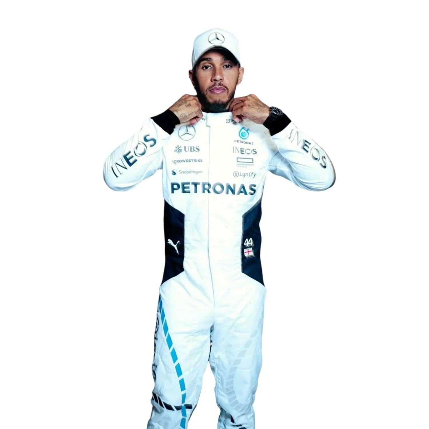 2024 George Russell & Lewis Hamilton Qatar GP F1 Racing Suit - Bestracewear