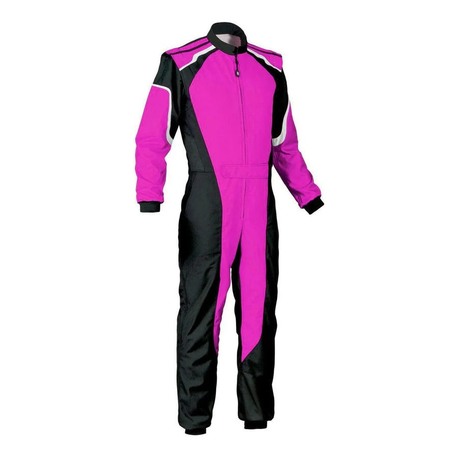 Medium Orchid & Black Go Kart Racing Suit- Bestracewear