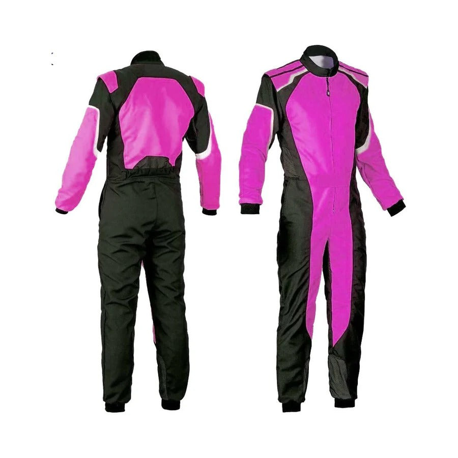Medium Orchid & Black Go Kart Racing Suit- Bestracewear