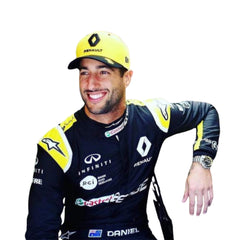 High-resolution image of Daniel Ricciardo 2019 F1 racing suit- Bestracewear 