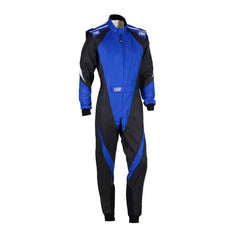 Black and blue racing suit OMP Go Kart Racing Suit KS-3X - FIA 88770 Bestracewear