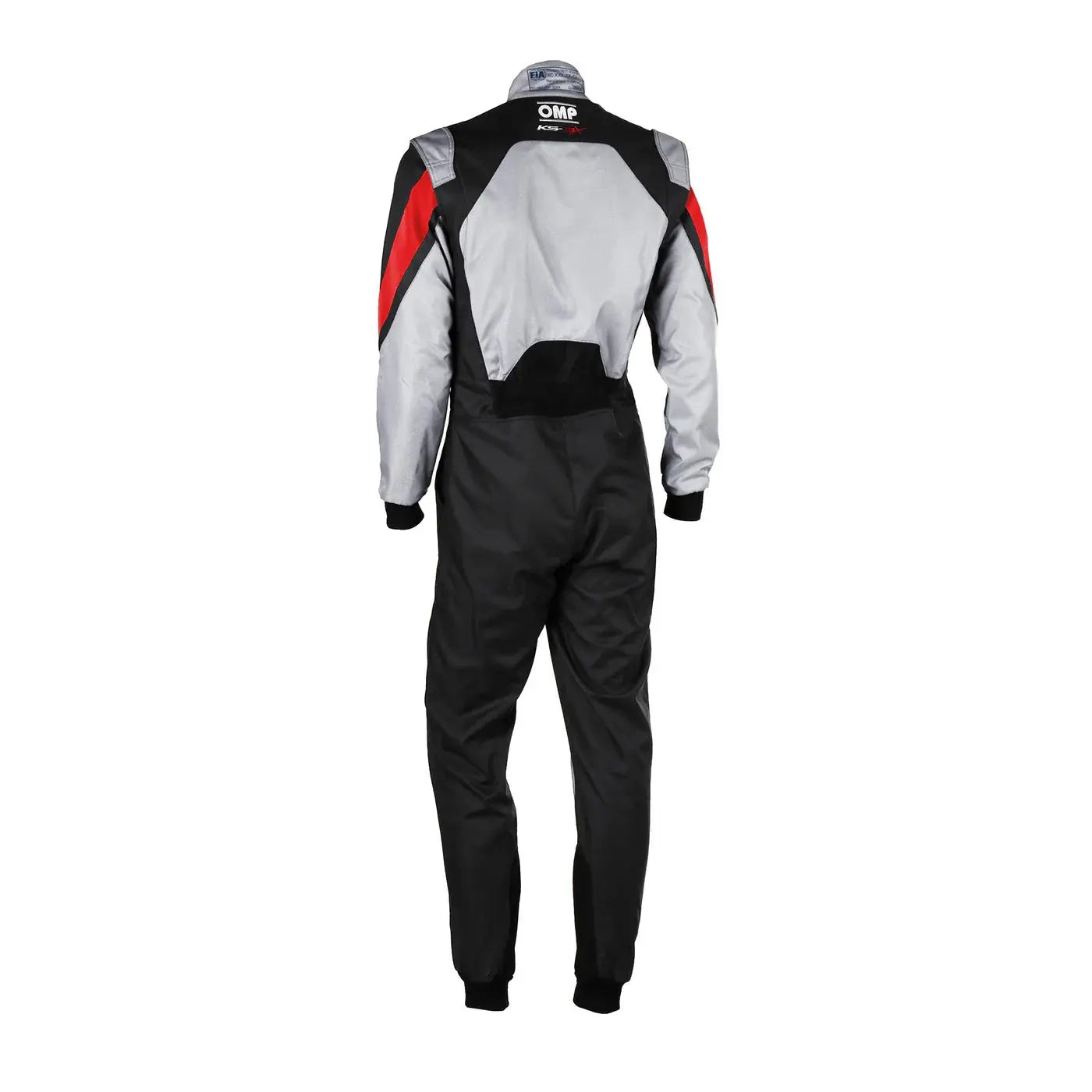 Go Kart Race suit with red and gray accents, OMP Go Kart Racing Suit KS-3X - FIA 88770 Bestracewear