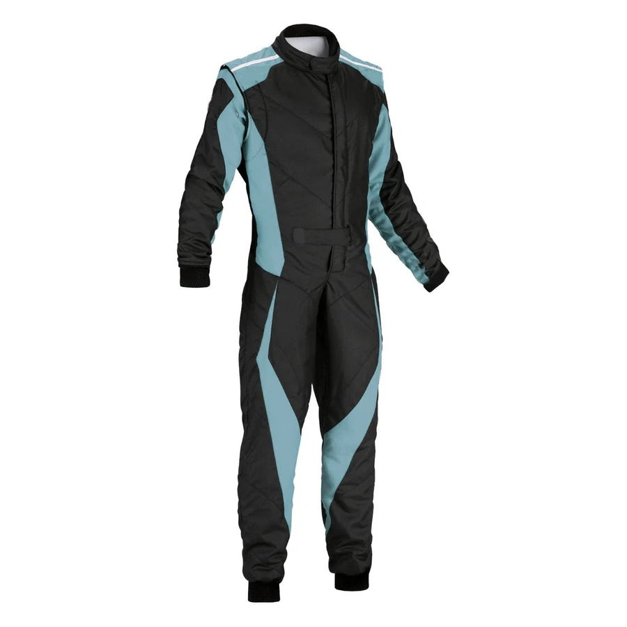 Plain Black & Blue Go Kart Racing Costume -Bestracewear
