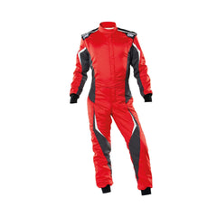 Red OMP Tecnica Evo Go Kart Racing Suit-Bestracewear