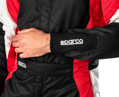 Black / Red Sparco go kart Race Suit Bestracewear