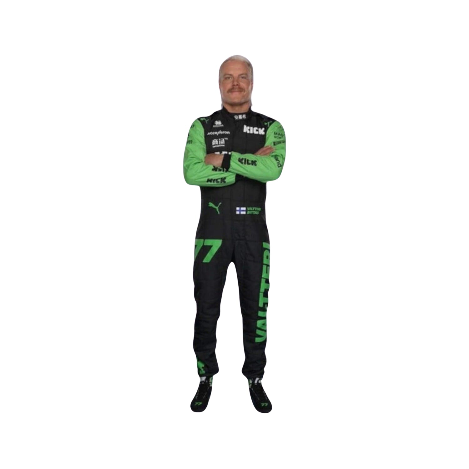 2024 F1 Racing Costume Worn by Guanyu Zhou & Valtteri Bottas – Singapore GP SpeedX Gear