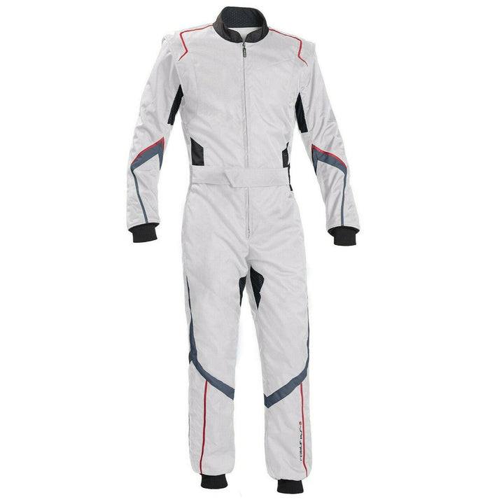 White Go Kart Racing Suit Bestracewear
