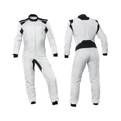 White Go Karting Suit - Bestracewear