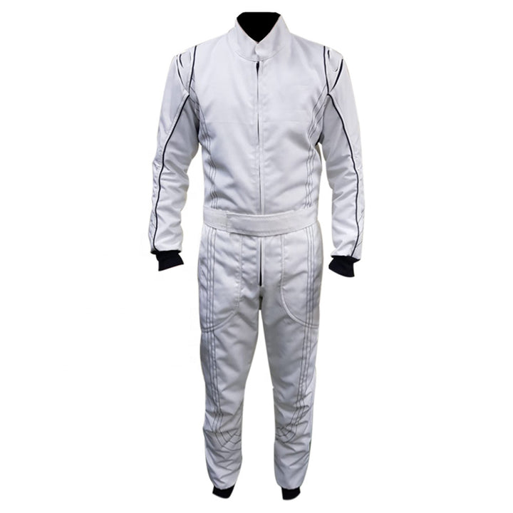 White Go Karting Suit - Bestracewear