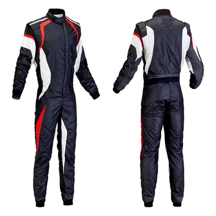 Black & White Go Kart Racing Suit - Best Race Wear
